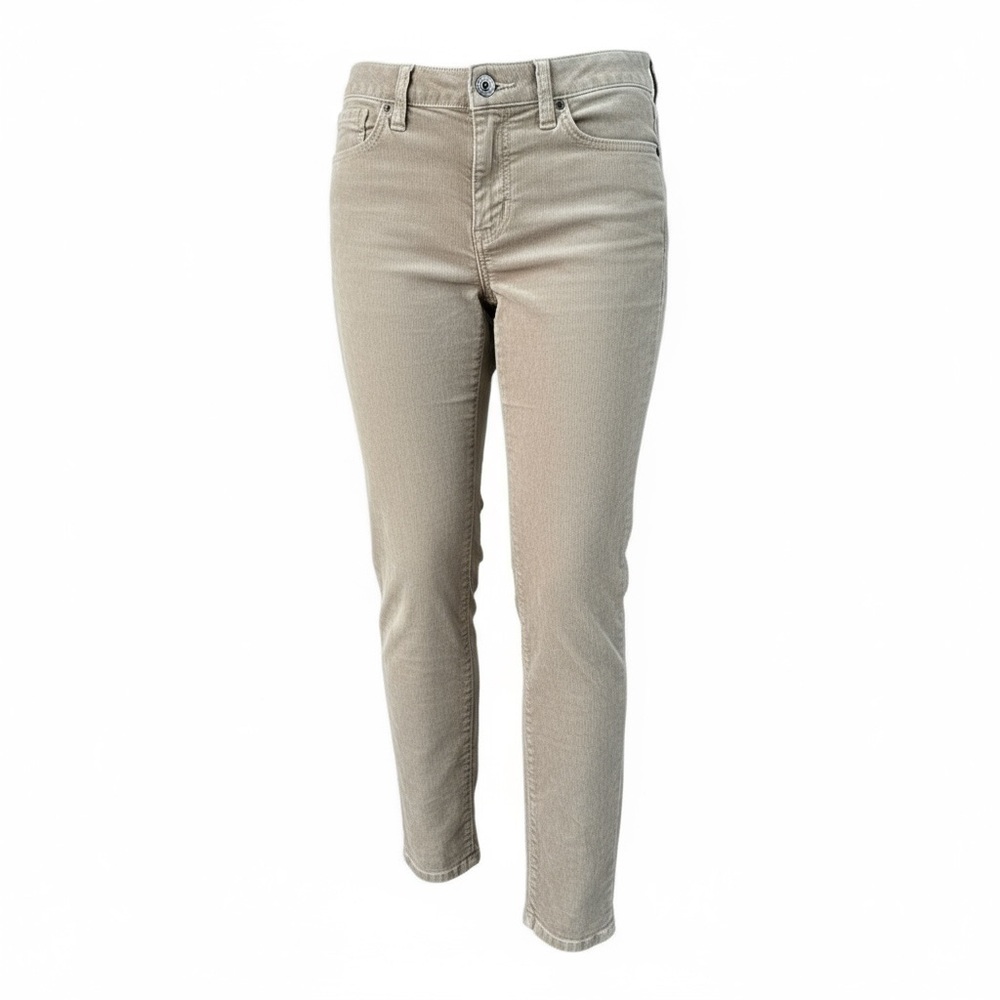 J. Crew Beige Corduroy Trousers with zipper ankle